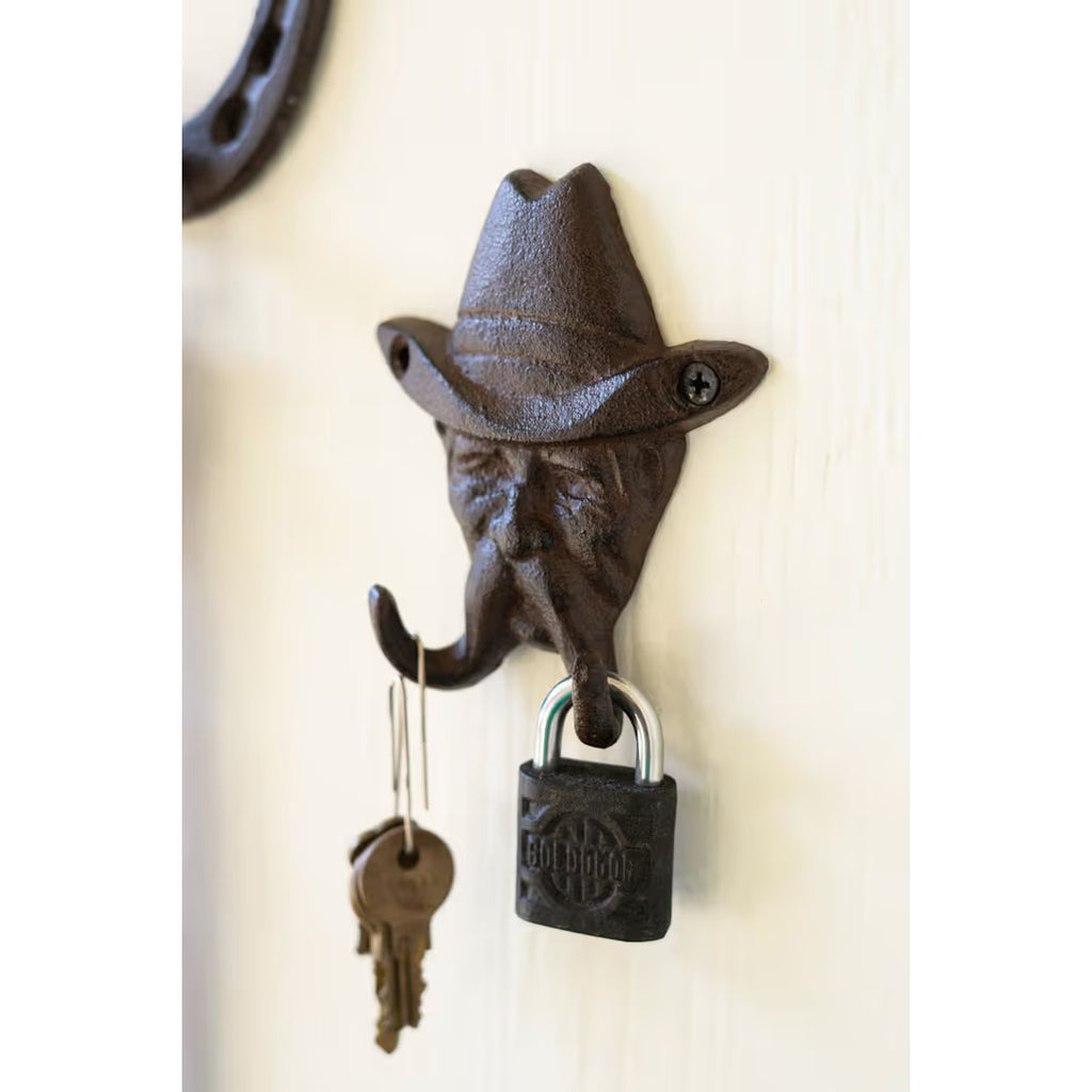 Cast Iron Cowboy Hook