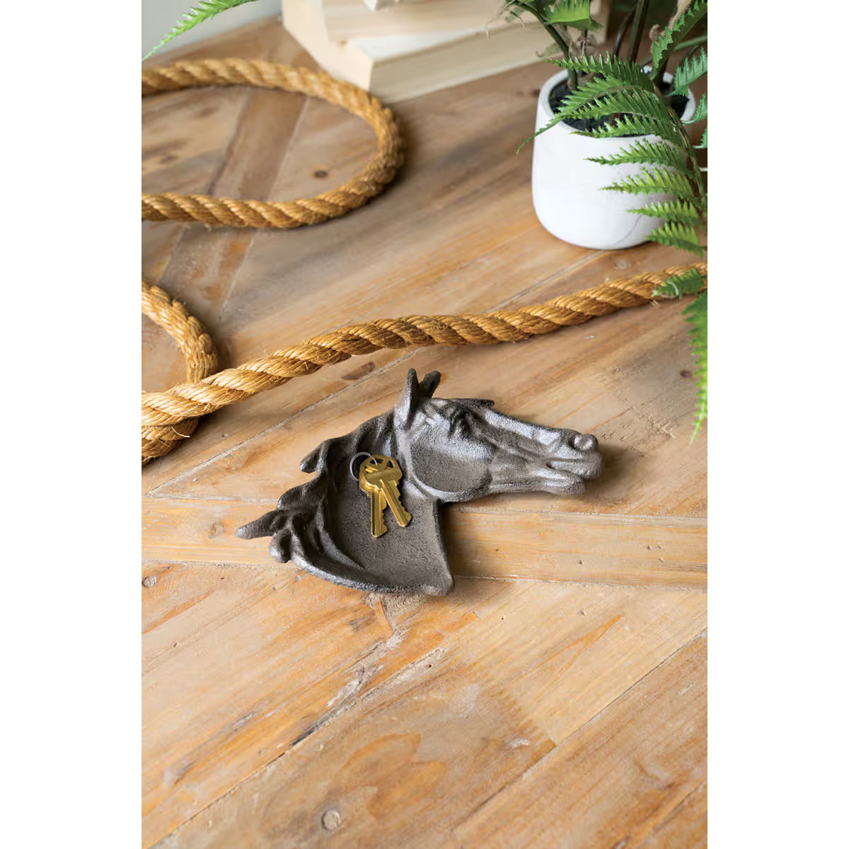 Cast Iron Horse Trinket Dish