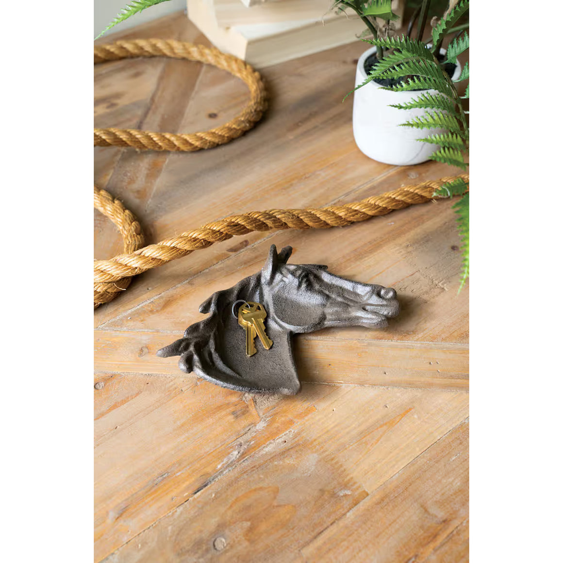 Cast Iron Horse Trinket Dish