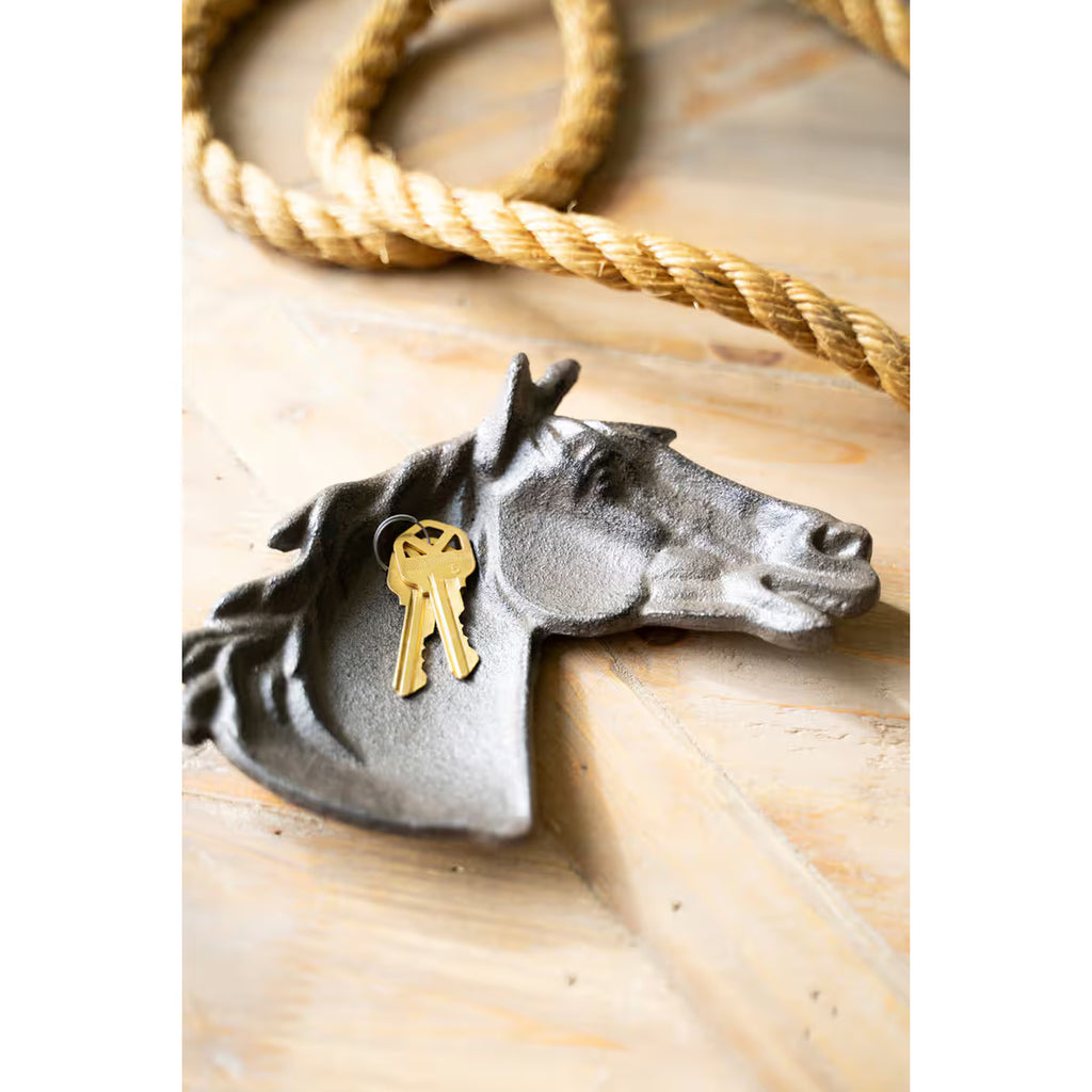 Cast Iron Horse Trinket Dish