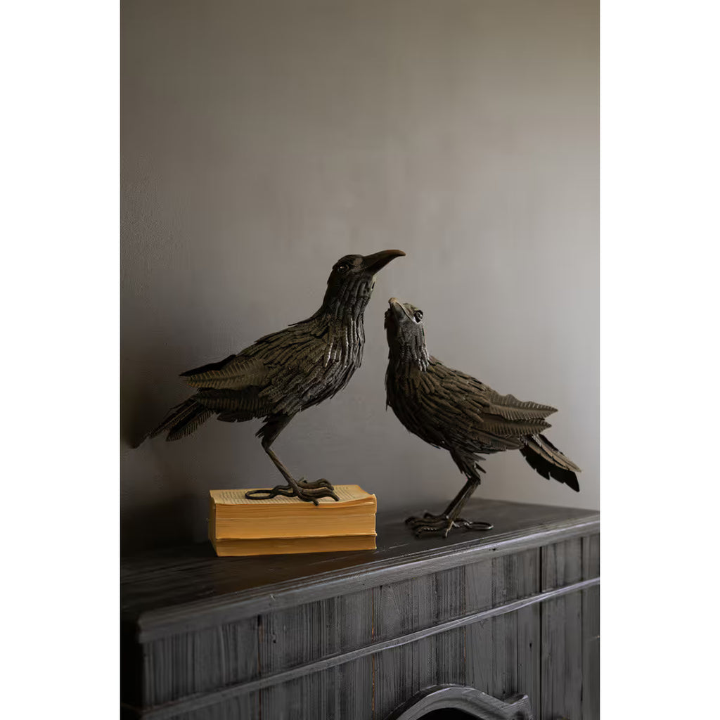 S/2 Black Metal Crows