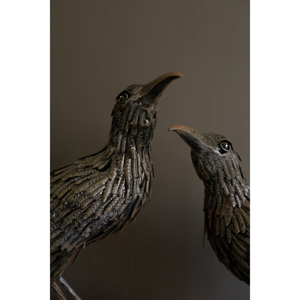 S/2 Black Metal Crows