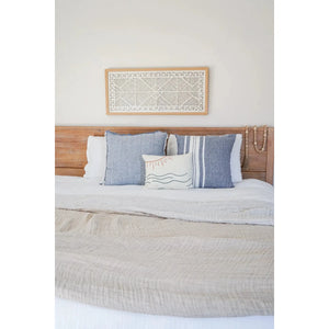 Chambray Blue Pillow  | 20" x 20"