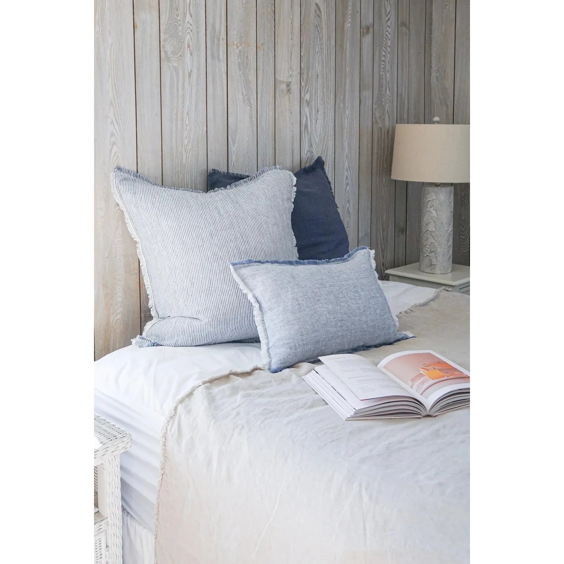 Chambray Blue Pillow  | 20" x 20"