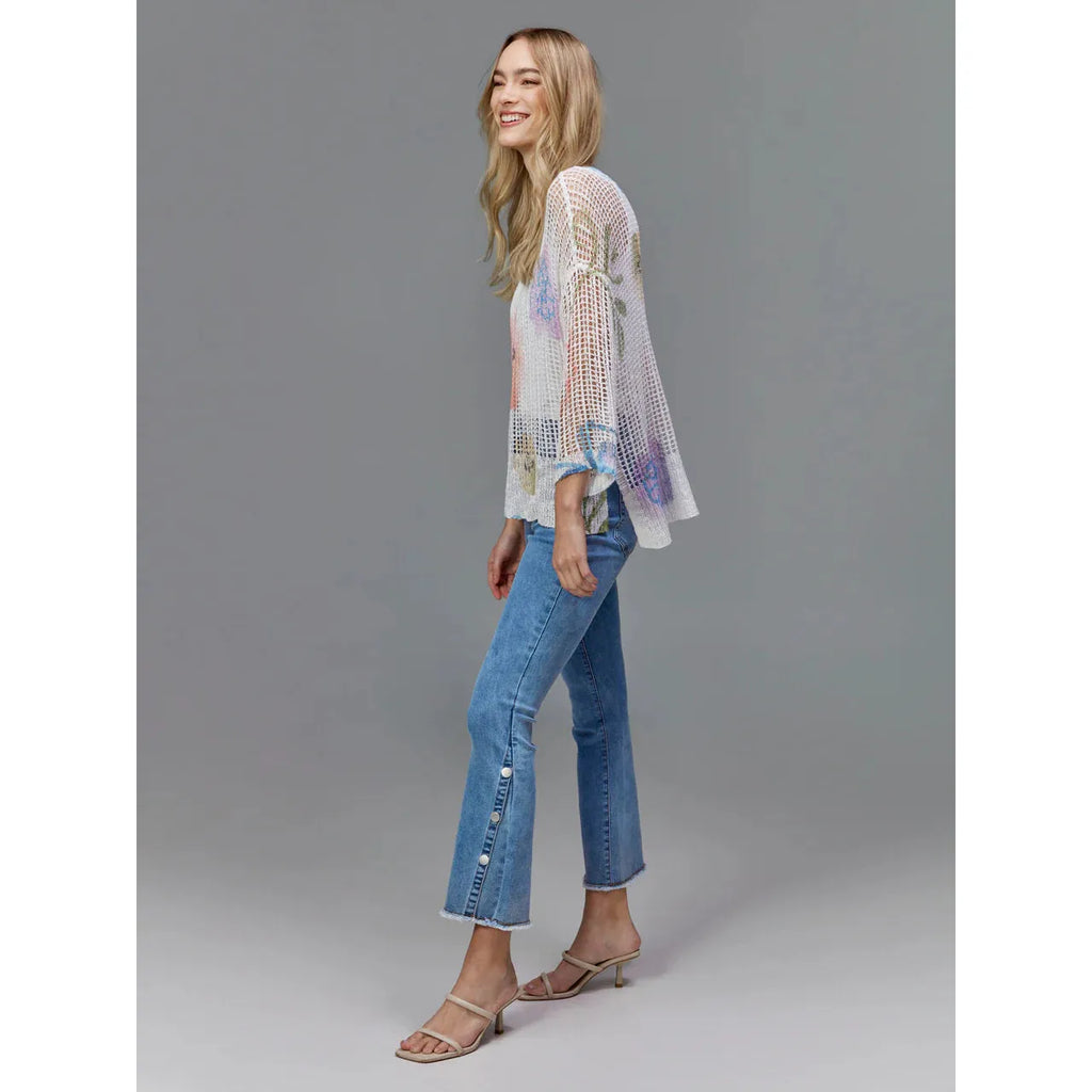 Bootcut Jeans with Side Snap Detail | Light Blue