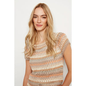 Crochet Cap Sleeve Top | Pebble