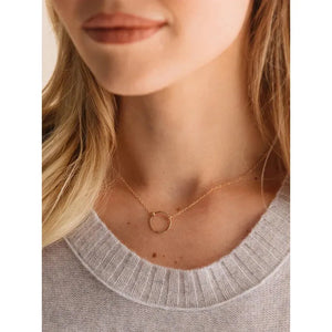 Floating Shape Necklace | Circle
