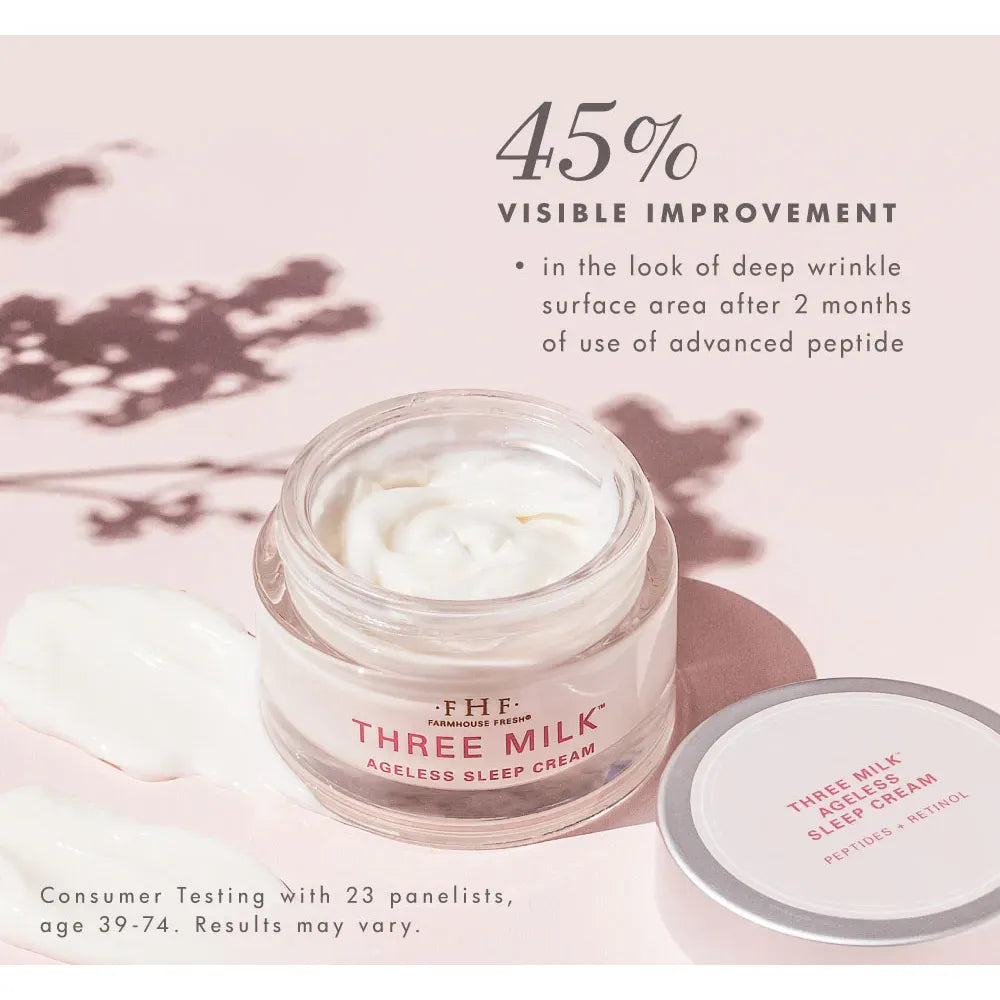 Three Milk™ Ageless Sleep Cream with Peptides