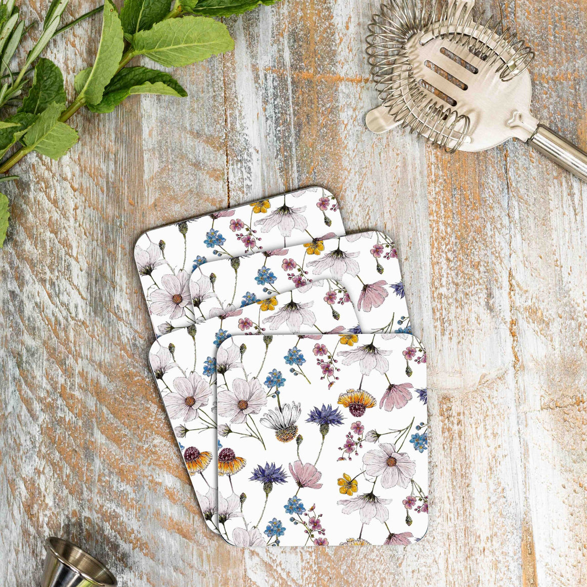 The Regency Gardens | S/4 Coasters