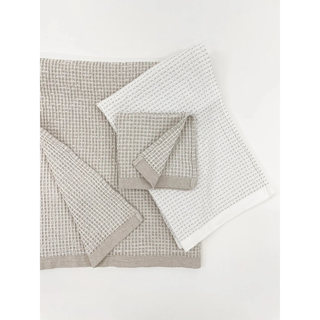 Cross Dyed Cotton Waffle | Wash Towel
