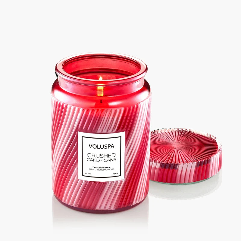 Voluspa Jar Candle | Large - Crushed Candy Cane