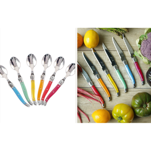 S/6 Laguiole Stainless Steel Knives | Rainbow