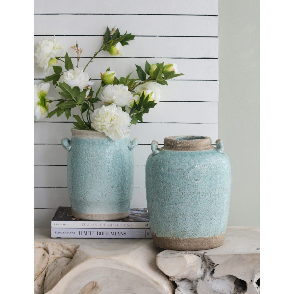 Turquoise Terracotta Vase