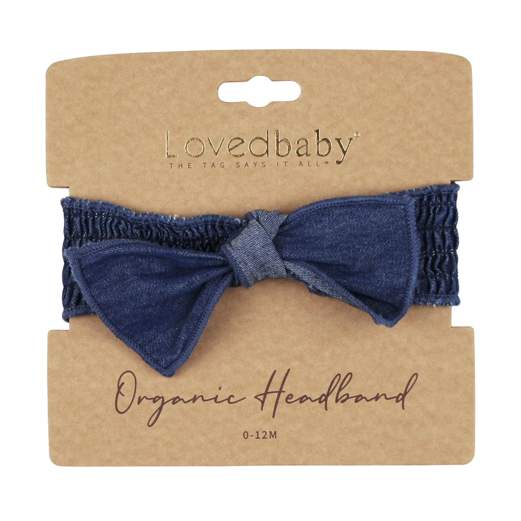 LIMITED EDITION Denim Smocked Headband