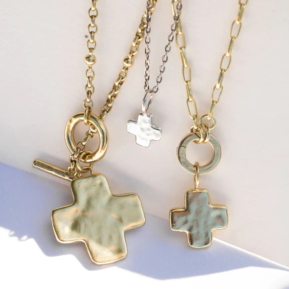 Life In Balance Cross Toggle Necklace