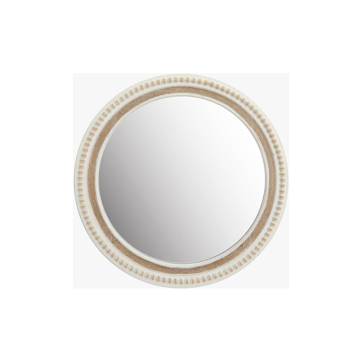 Decorative Round Mirror w/Beading