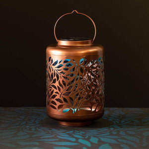 Copper Leaf Solar Lantern | Copper