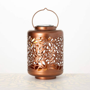 Copper Leaf Solar Lantern | Copper