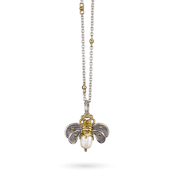 Thin Cable w/Brass Beads Chain