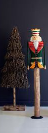 Painted Metal & Wood Nutcrackers