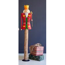 Painted Metal & Wood Nutcrackers