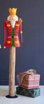 Painted Metal & Wood Nutcrackers