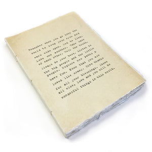 Deckle Edge Notebook - Remember When - 6" x 8"