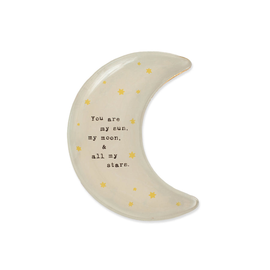 Decoupage Plate | Moon - Small