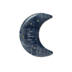 Decoupage Plate | Moon - Small