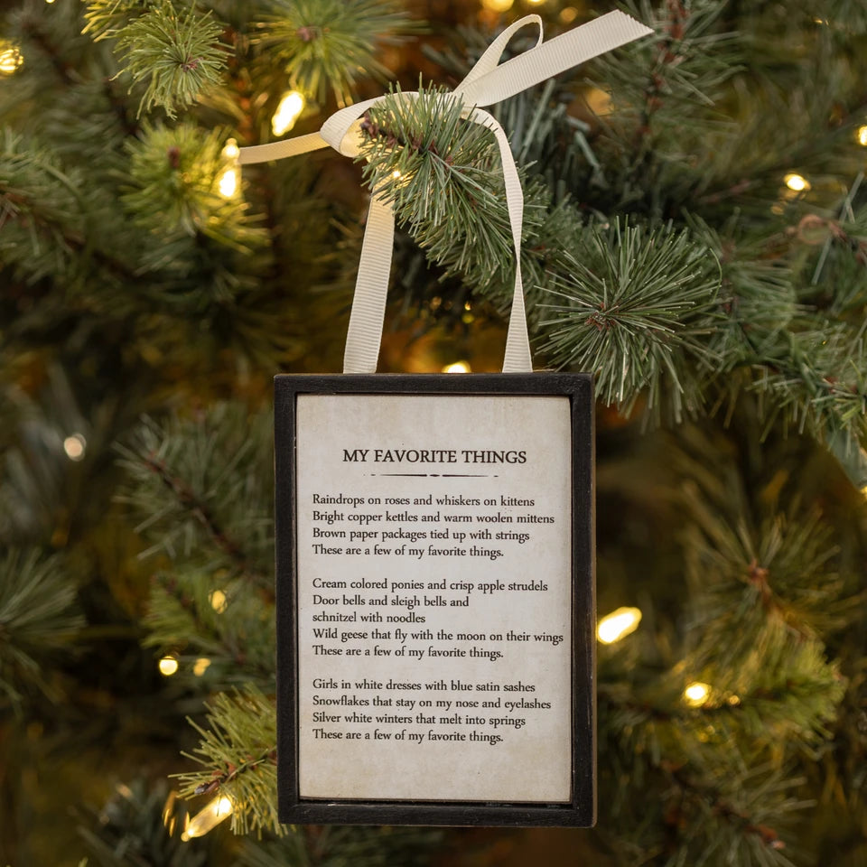 My Favorite Things Ornament
