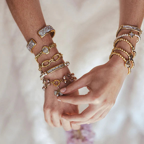 Kristal Life in Balance Cross Stretch Bracelet