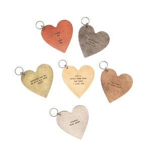 Leather Keychain | Heart