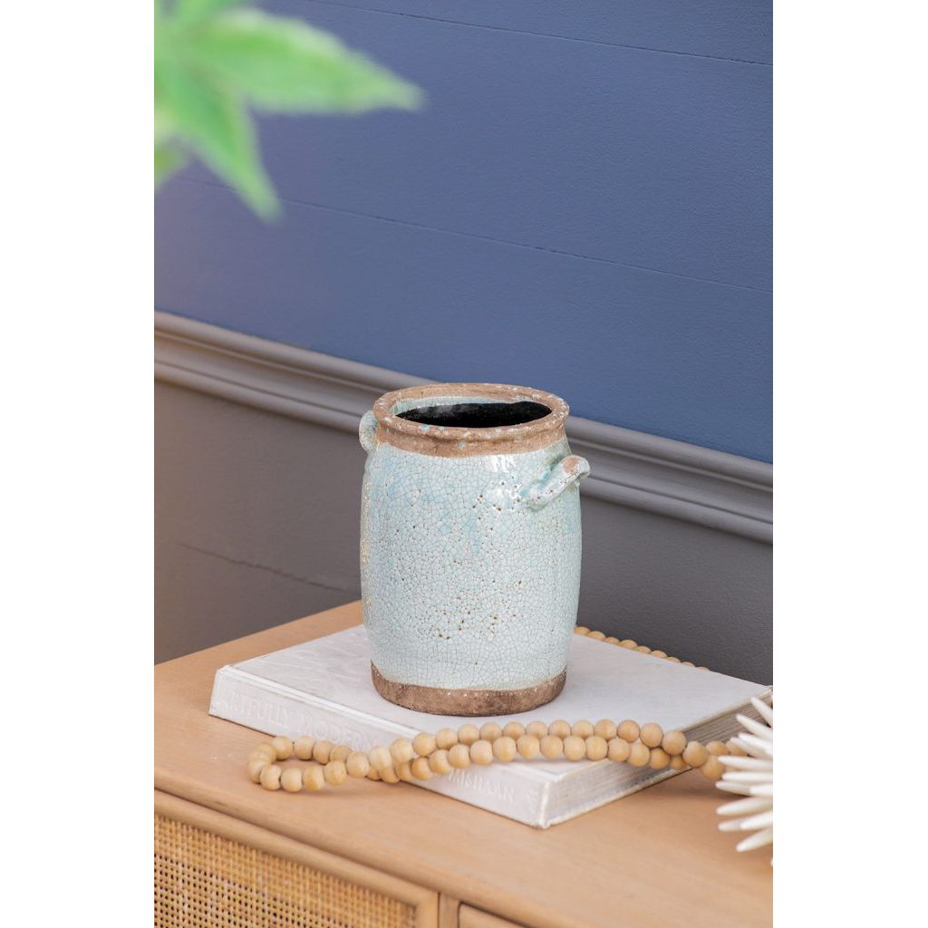Turquoise Terracotta Vase