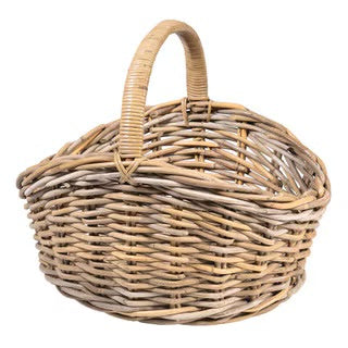 Mona Rattan Picnic/Flower Basket