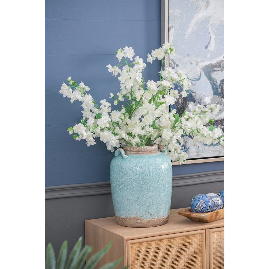 Turquoise Terracotta Vase