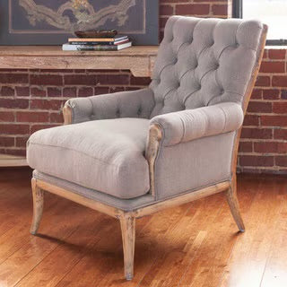 Branson Upholstered Arm Chair | Grey