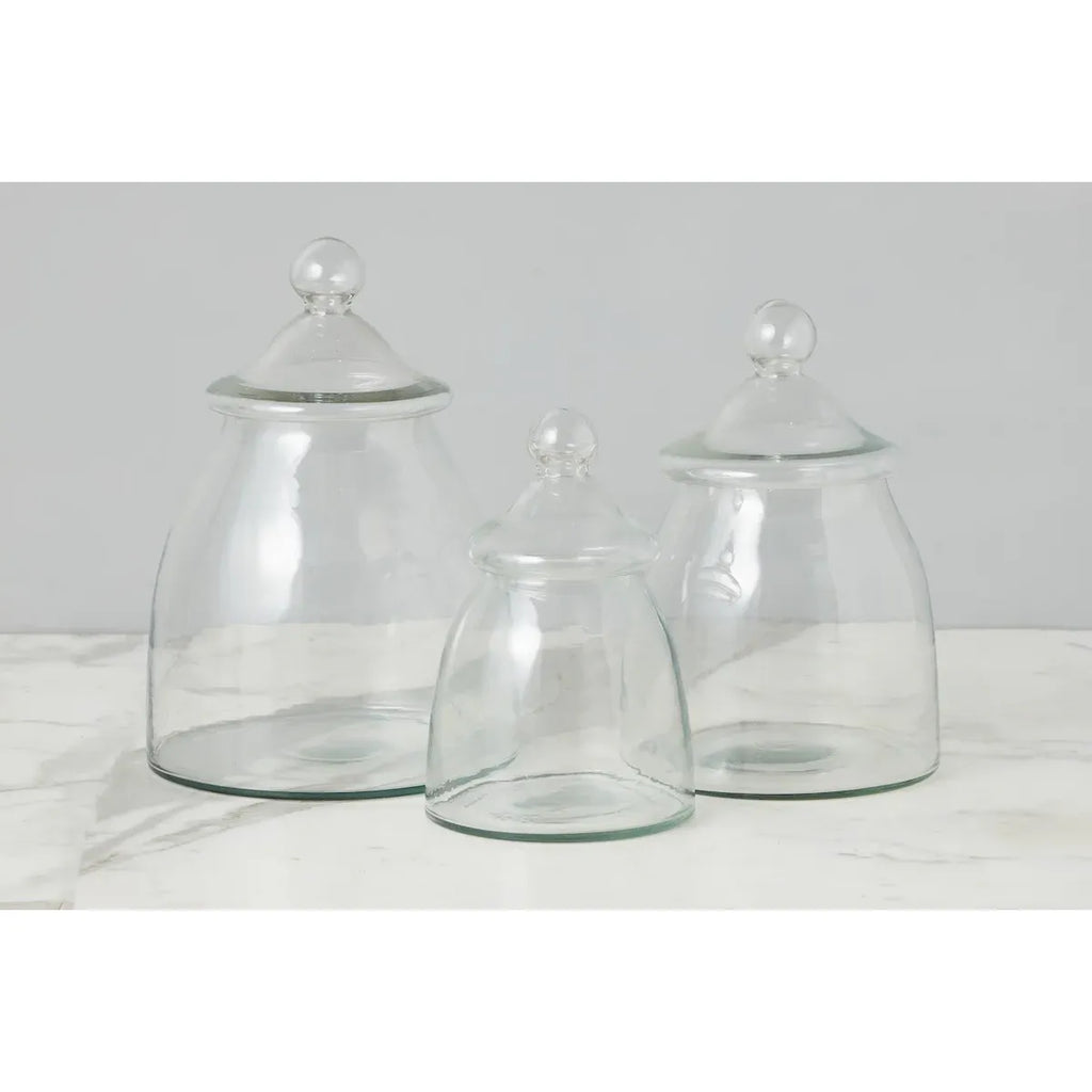 Vintage Glass Bon Bon Jar w/Lid | Small