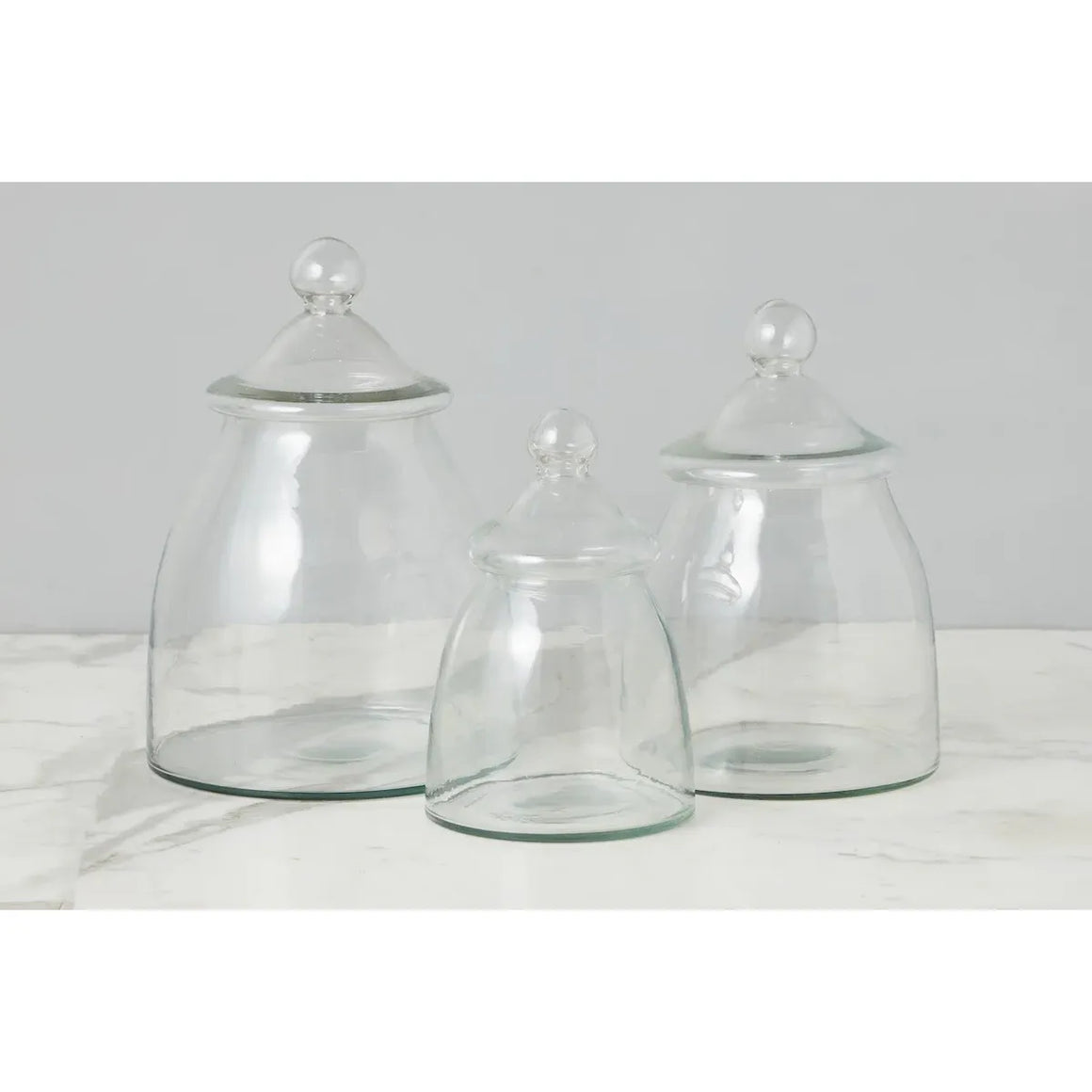 Vintage Glass Bon Bon Jar w/Lid | Large