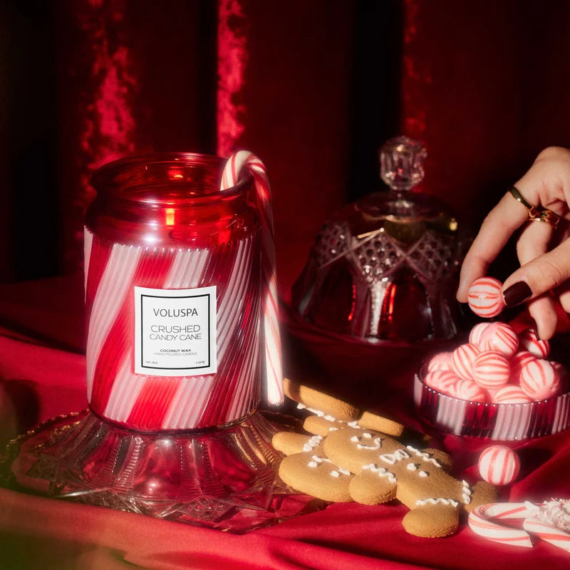Voluspa Jar Candle | Large - Crushed Candy Cane