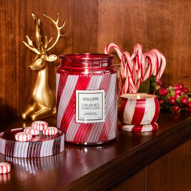 Voluspa Jar Candle | Large - Crushed Candy Cane