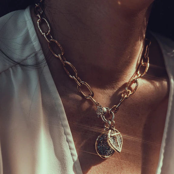 Lotus Cross Kristal Pendant