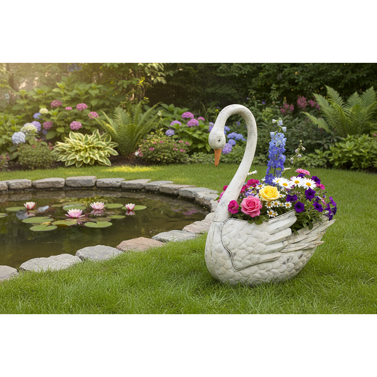 Swan Planter