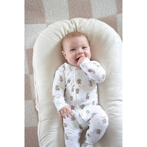 Organic 2-Way Zipper Footie | Brixy Bunny