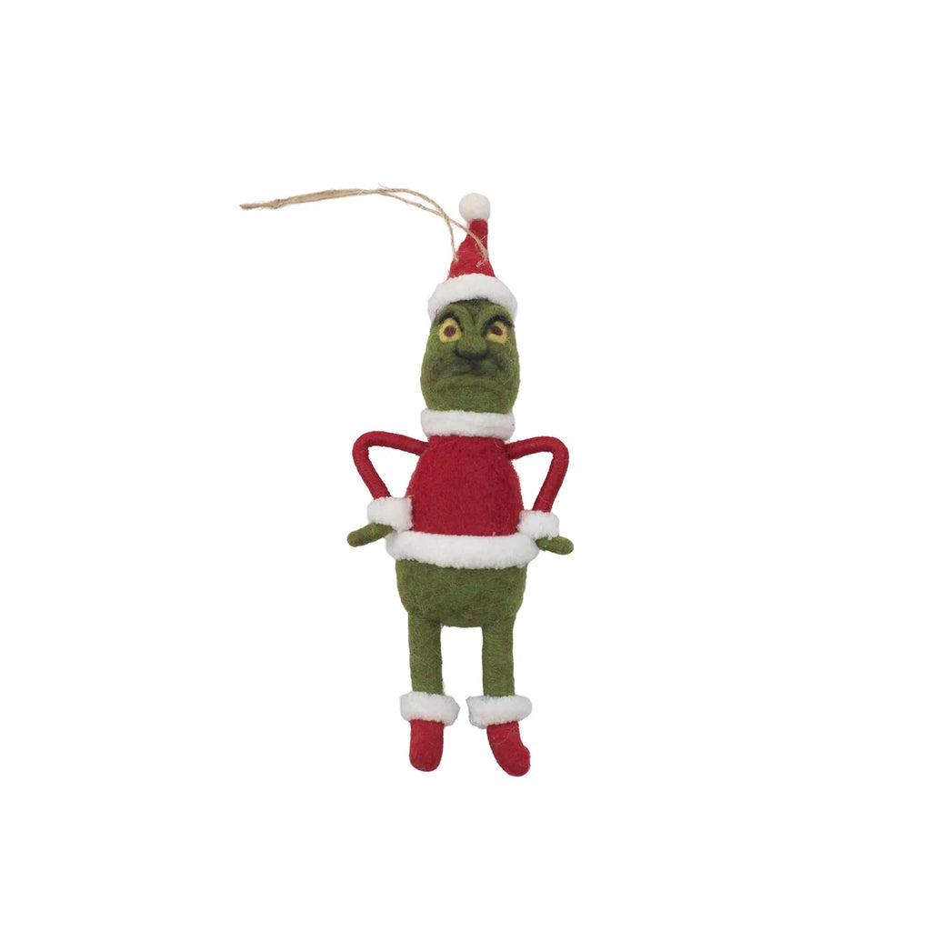 He's a Mean One & Maxie Felt Ornaments