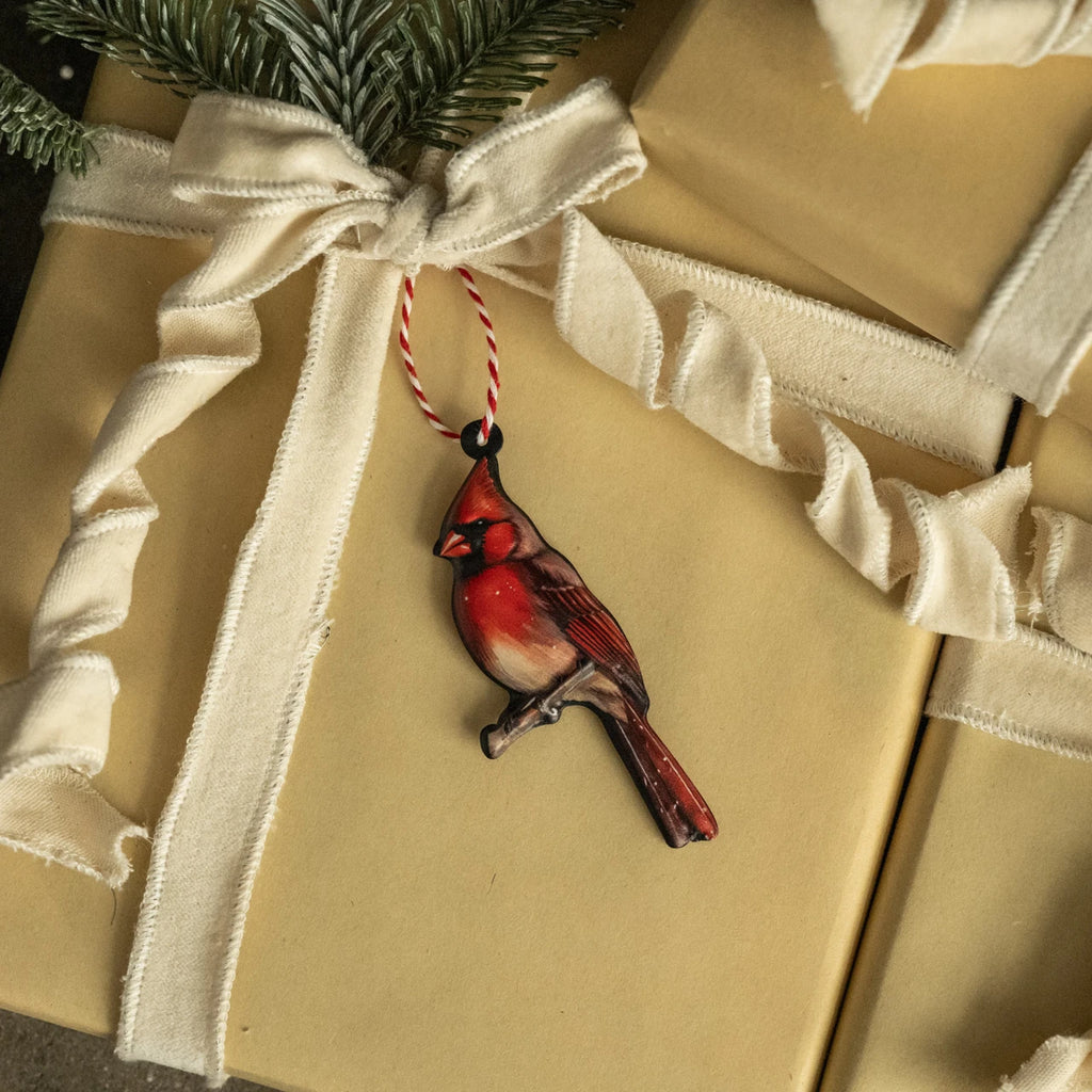 Metal Cardinal Ornament