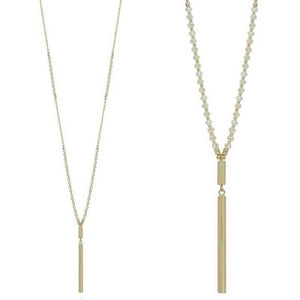 Fret Necklace | Natural