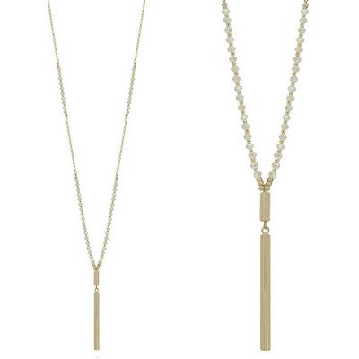 Fret Necklace | Natural