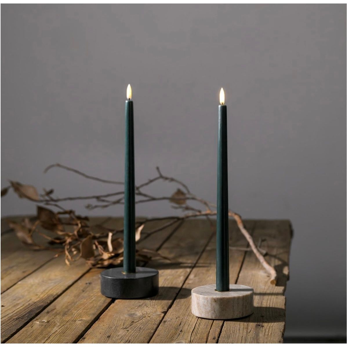 Marble Base Candleholder