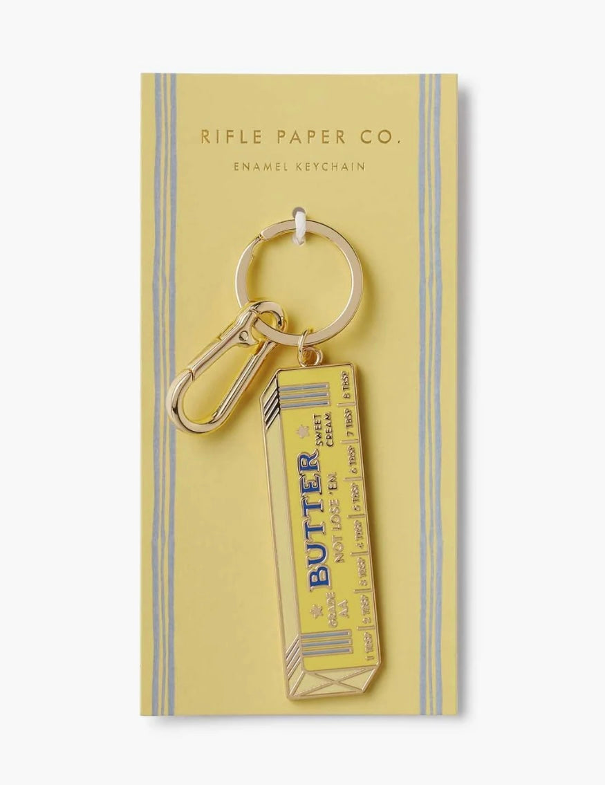 Butter Not Lose ‘Em Enamel Keychain