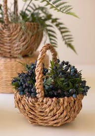 Woven Seagrass Basket w/Handles